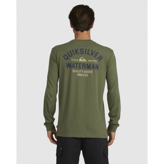 Quiksilver Online Mens Off Track Long Sleeve T Shirt