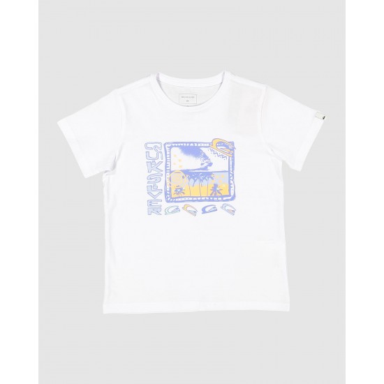 Quiksilver Sale Boys 2 7 Sunset City Short Sleeve T Shirt