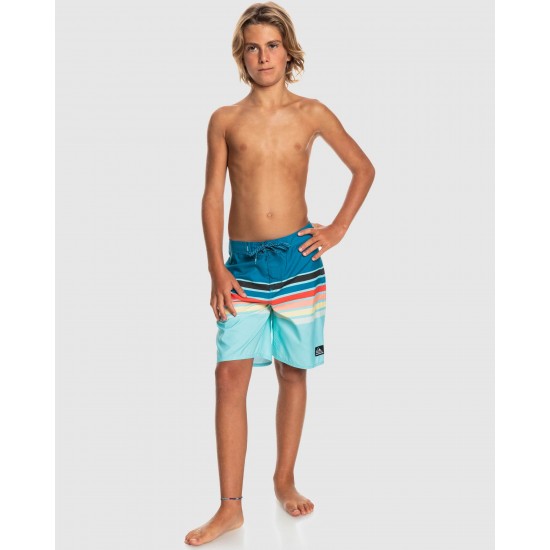 Quiksilver Outlet Boys 8 16 Everyday Sion 17" Boardshorts