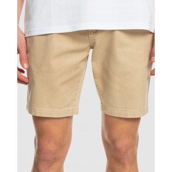 Quiksilver Online Mens Washed Twill Natural Dye Chino Shorts