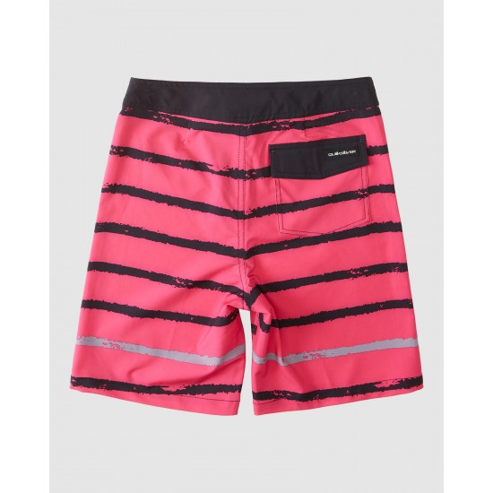 Quiksilver Sale Boys 8 16 Surf Silk Nerf Striped Out 17" Volleys