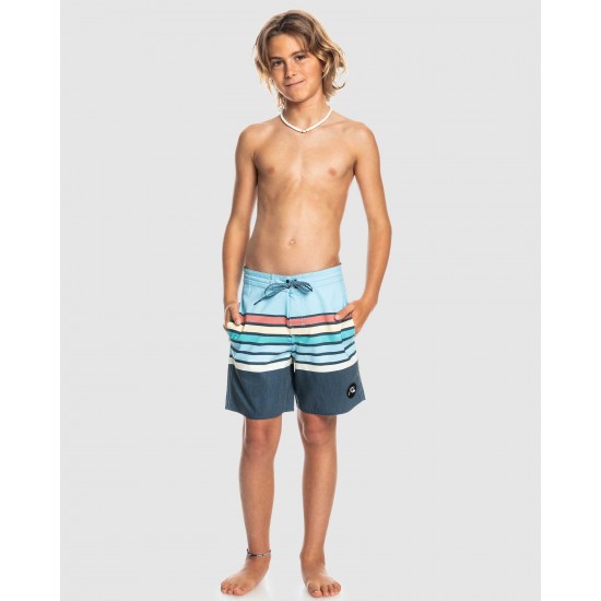 Quiksilver Outlet Boys 8 16 Swell Vision 15" Beach Shorts