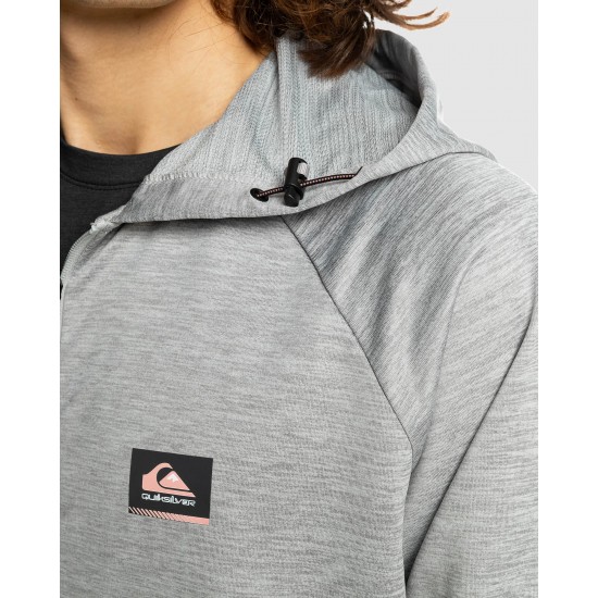 Quiksilver Outlet Knit Training Zip Up Hoodie For Men