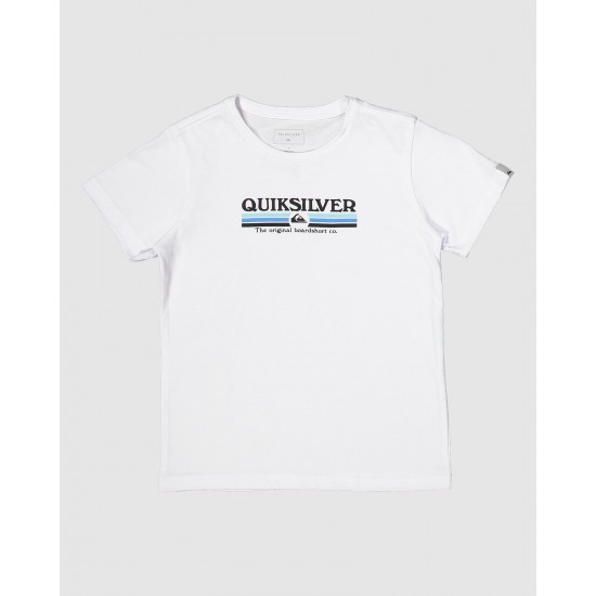 Quiksilver Sale Boys 2 7 Lined Up Short Sleeve T Shirt