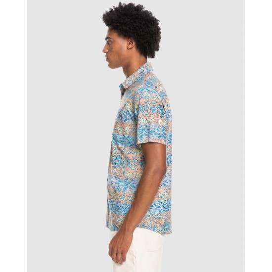 Quiksilver Outlet Mens Heyday Short Sleeve Shirt