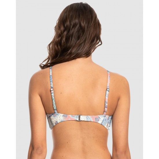 Quiksilver Outlet Classic Tri Knot Bikini Top For Women