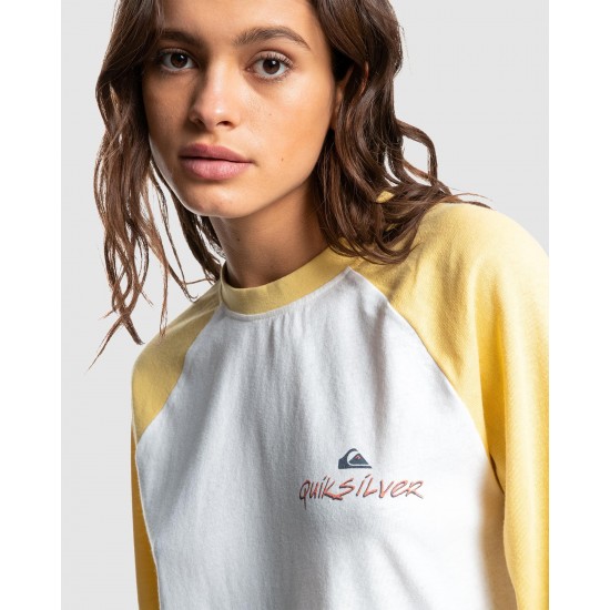 Quiksilver Sale Womens Colour Block Long Sleeve T Shirt
