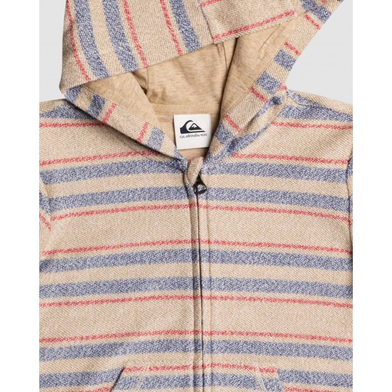 Quiksilver Outlet Boys 2 7 Great On The Way Zip Up Hoodie