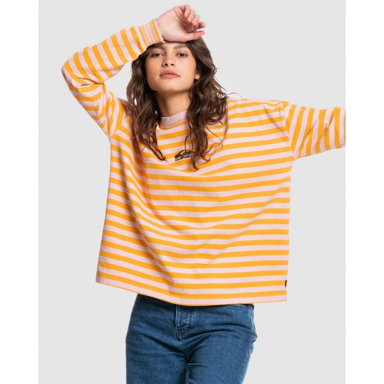 Quiksilver Outlet Womens Iconic River Long Sleeve T Shirt