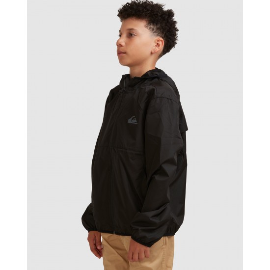 Quiksilver Outlet Boys 8 16 Everday Hooded Windbreaker