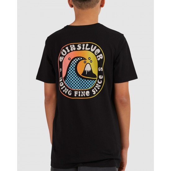 Quiksilver Outlet Boys 8 16 Another Story Short Sleeve T Shirt