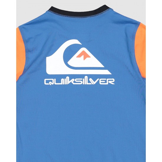 Quiksilver Outlet Boys 2 7 Heats Omni Short Sleeve Rash Vest