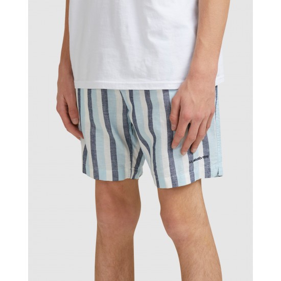 Quiksilver Sale Mens Lite Stripes Elasticated Shorts