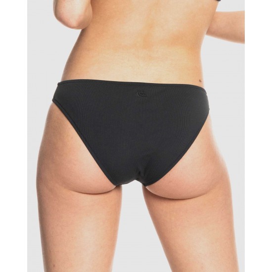 Quiksilver Sale Womens Classic Recycled Rib Knit Bikini Bottom