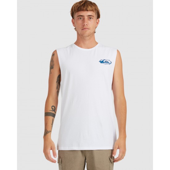 Quiksilver Outlet Mens Down The Line Tank