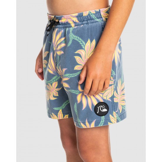 Quiksilver Online Boys 8 16 Washed Session 14" Swim Shorts
