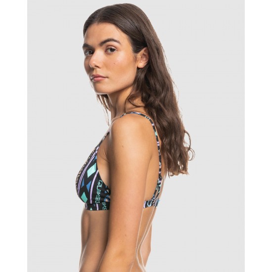 Quiksilver Outlet Womens Classic Recycled Bralette Bikini Top