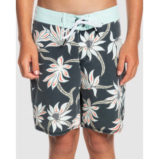 Quiksilver Sale Boys 8 16 Surfsilk Washed Sessions 15" Boardshorts