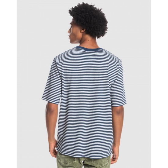 Quiksilver Outlet Mens Striped T Shirt
