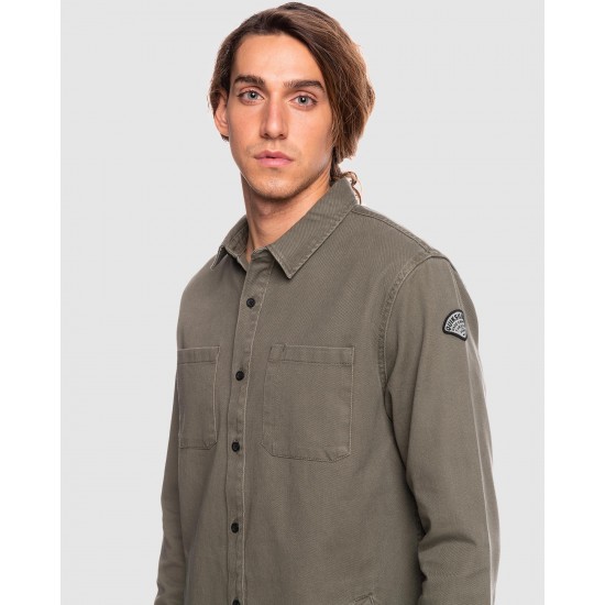Quiksilver Sale Mens Top Half Long Sleeve Shirt