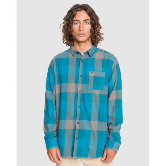 Quiksilver Online Mens Motherfly Flannel Long Sleeve Shirt