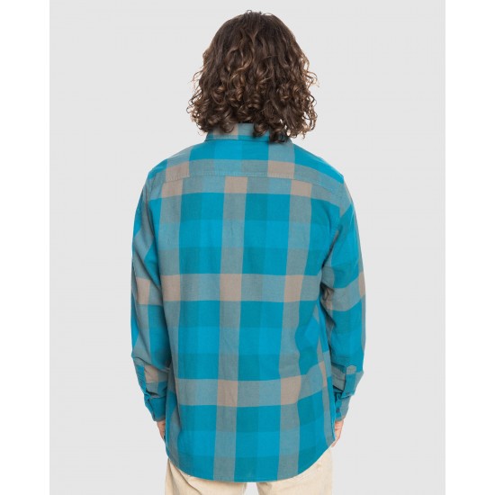 Quiksilver Online Mens Motherfly Flannel Long Sleeve Shirt