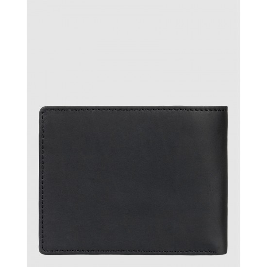 Quiksilver Outlet Gutherie Leather Bi Fold Wallet